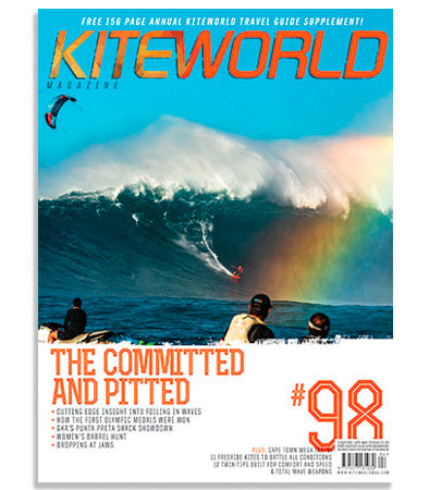 Cover of Kiteworld Magazine and a full page Patagonia ad!