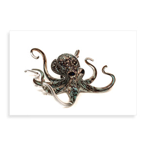 Aqua Grey Octopus - Pueo Gallery