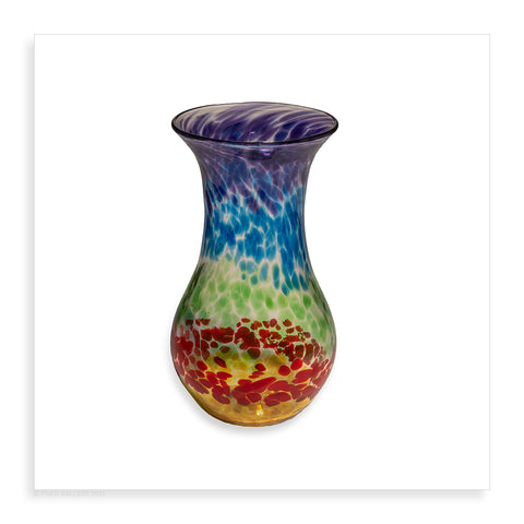 Small Rainbow Straight Vase - Pueo Gallery